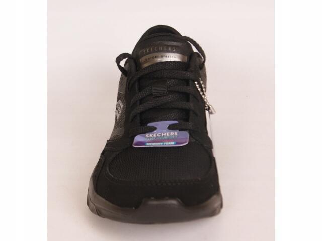 BUTY damskie SKECHERS 104337-BBK siateczkowe WYPRZEDAŻ 36 5/7