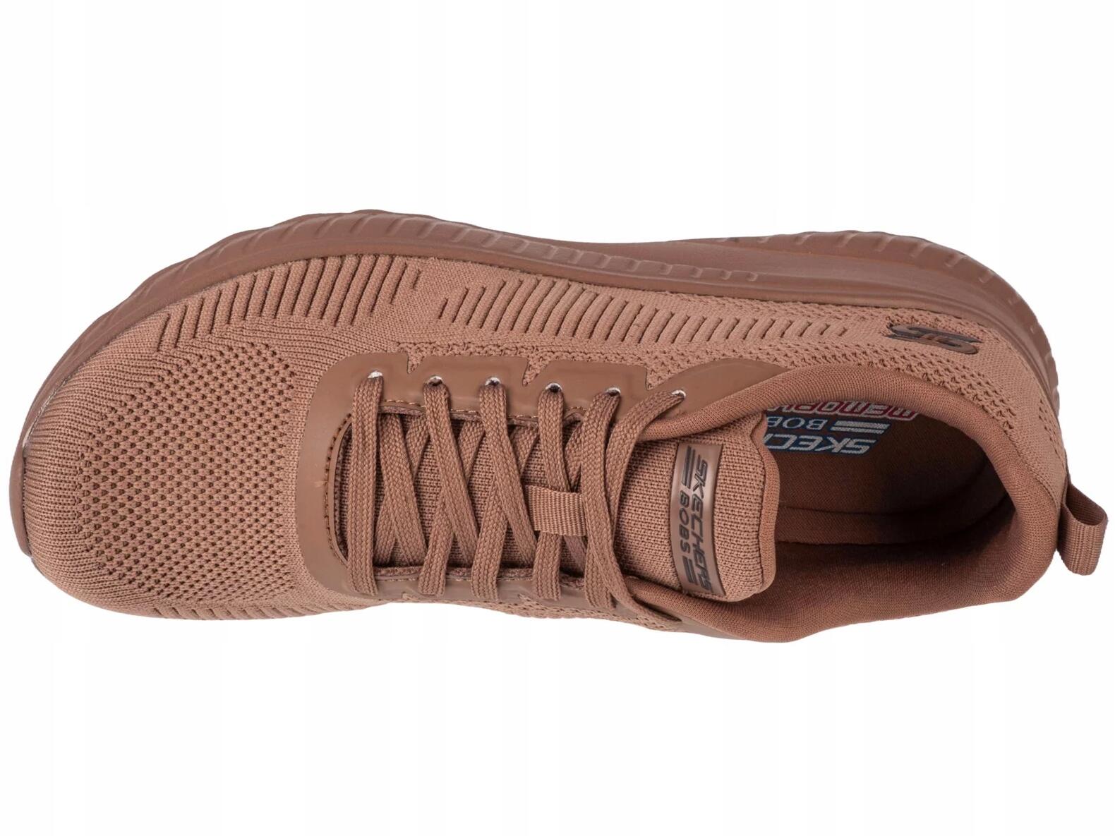 Buty Damskie Skechers Bobs Squad 117209-Clay Sportowe Lekkie Brązowe 39 5/6