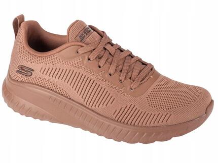 Buty Damskie Skechers Bobs Squad 117209-Clay Sportowe Lekkie Brązowe 37