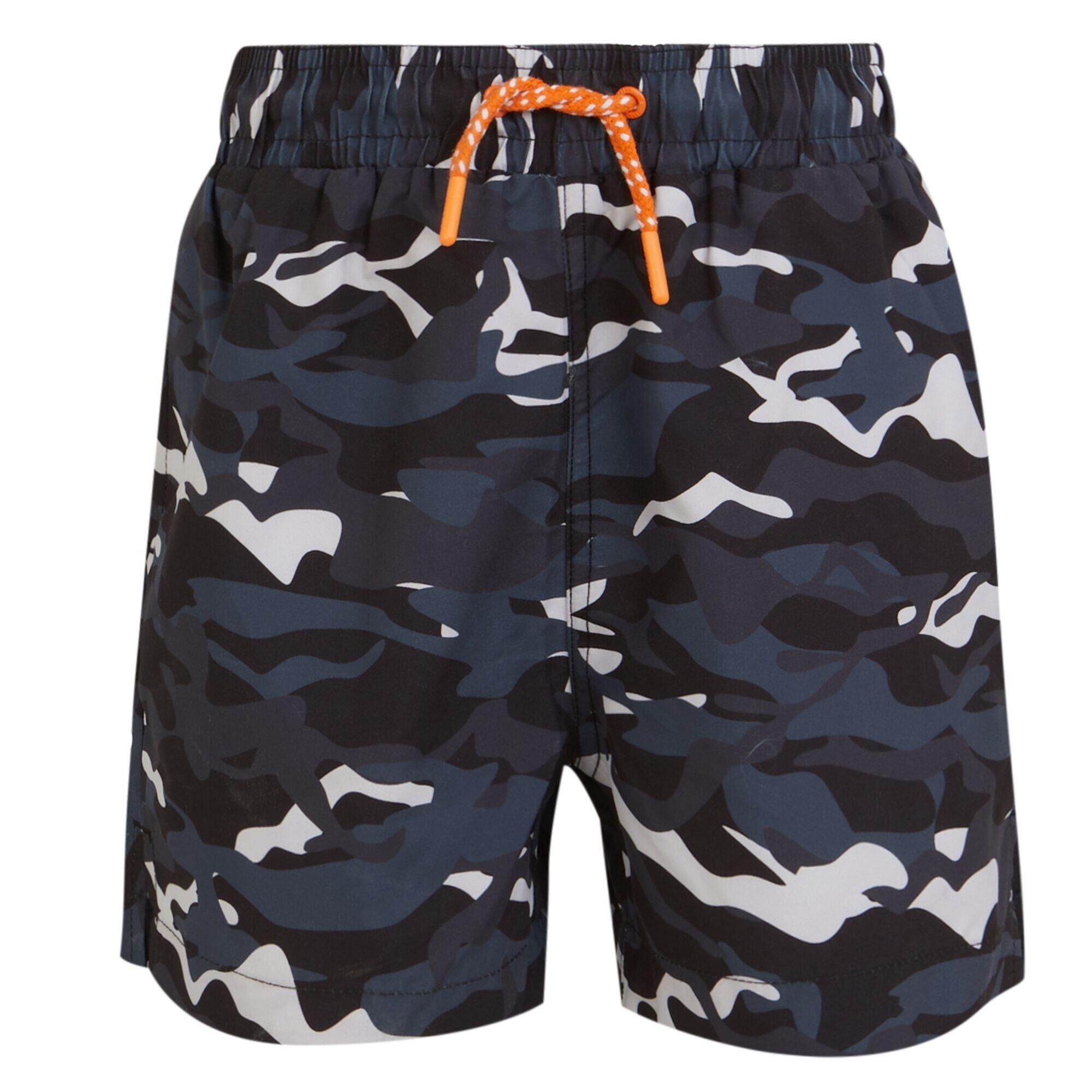 REGATTA Costume Da Bagno A Pantaloncino Mimetica Bambini Regatta Skander III Nero