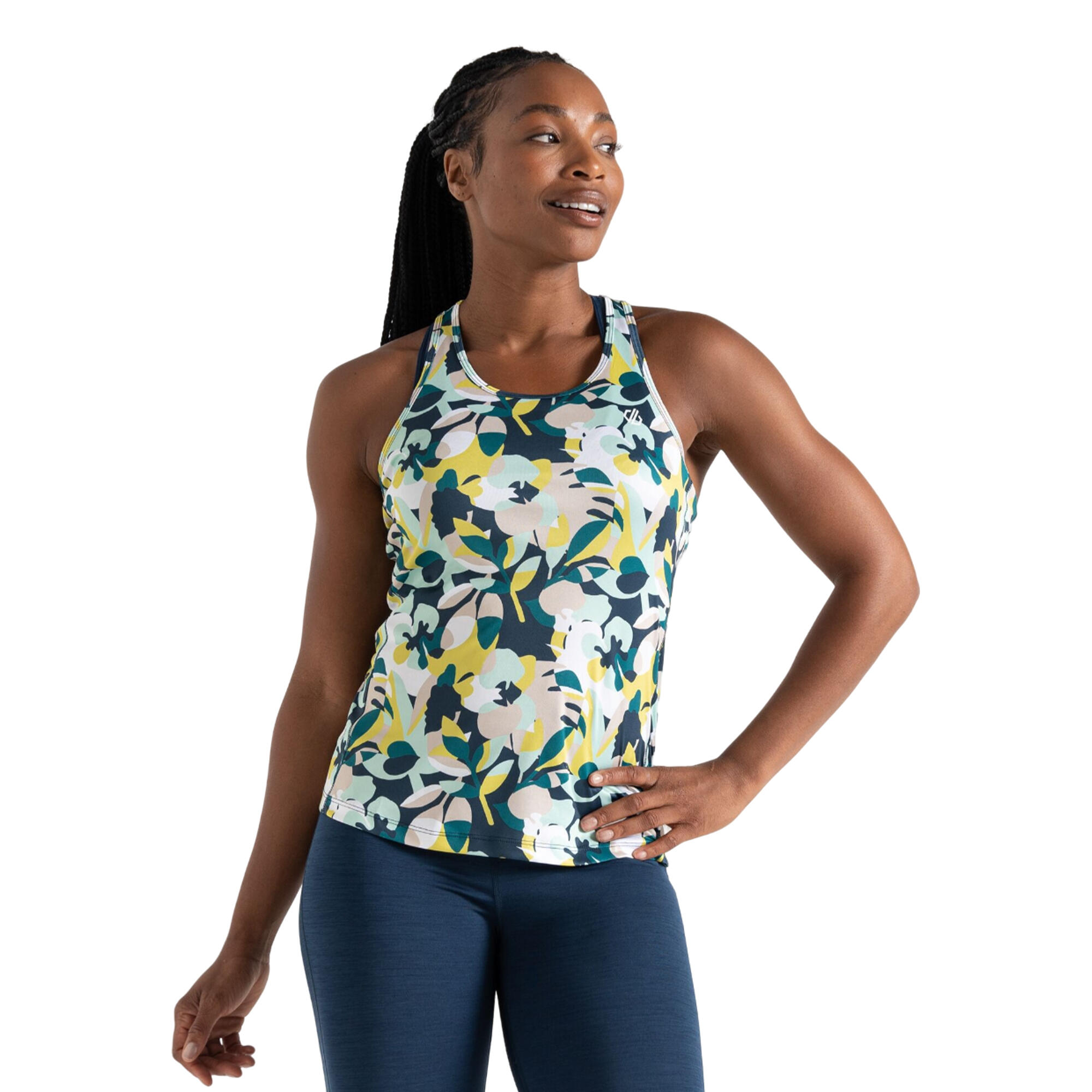 Dames Bolt Petal Tanktop (Maanlicht Denim) 1/4