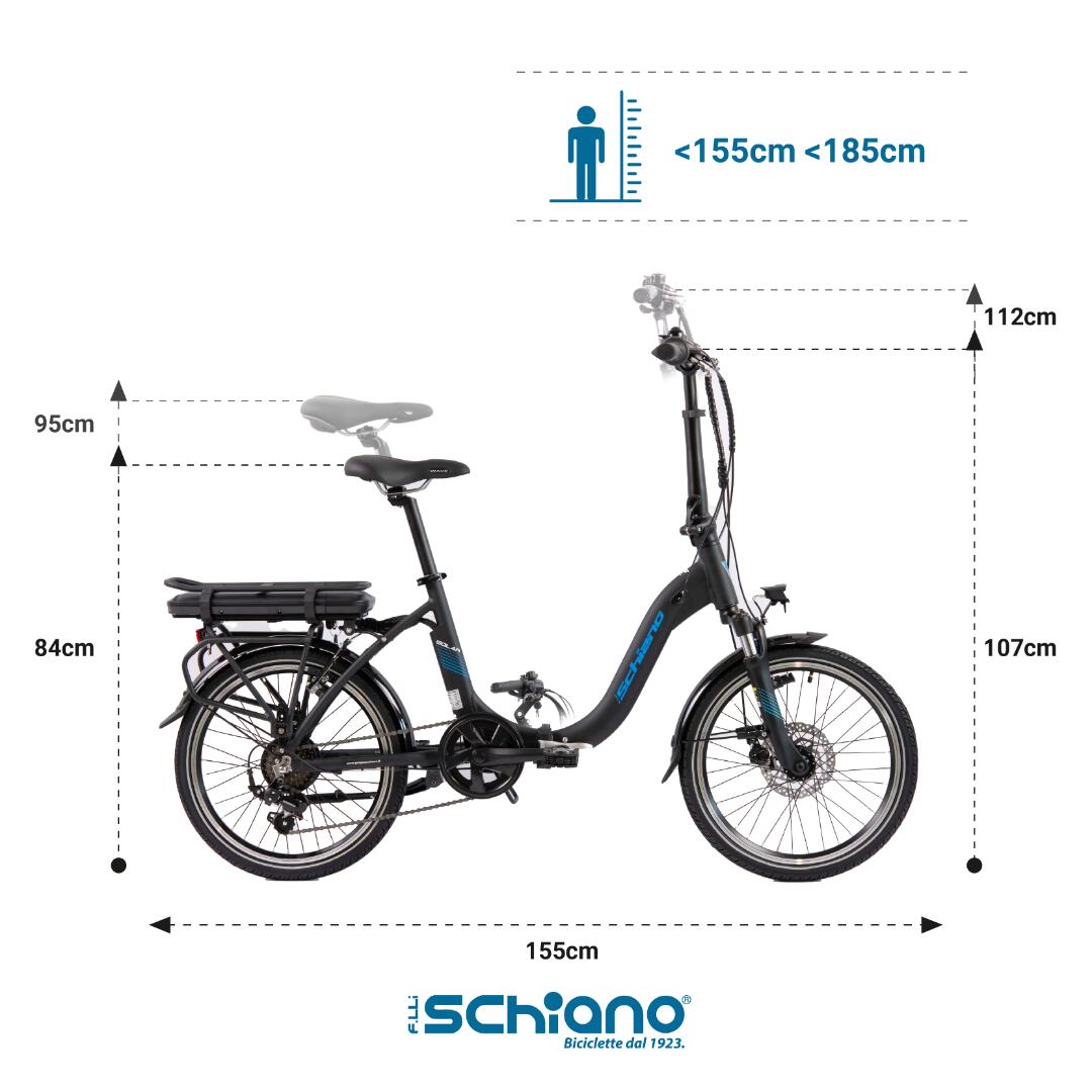 SOLAR E-Bike Pieghevole, Adulti, Motore 250W, Batteria 10.4Ah 2/6