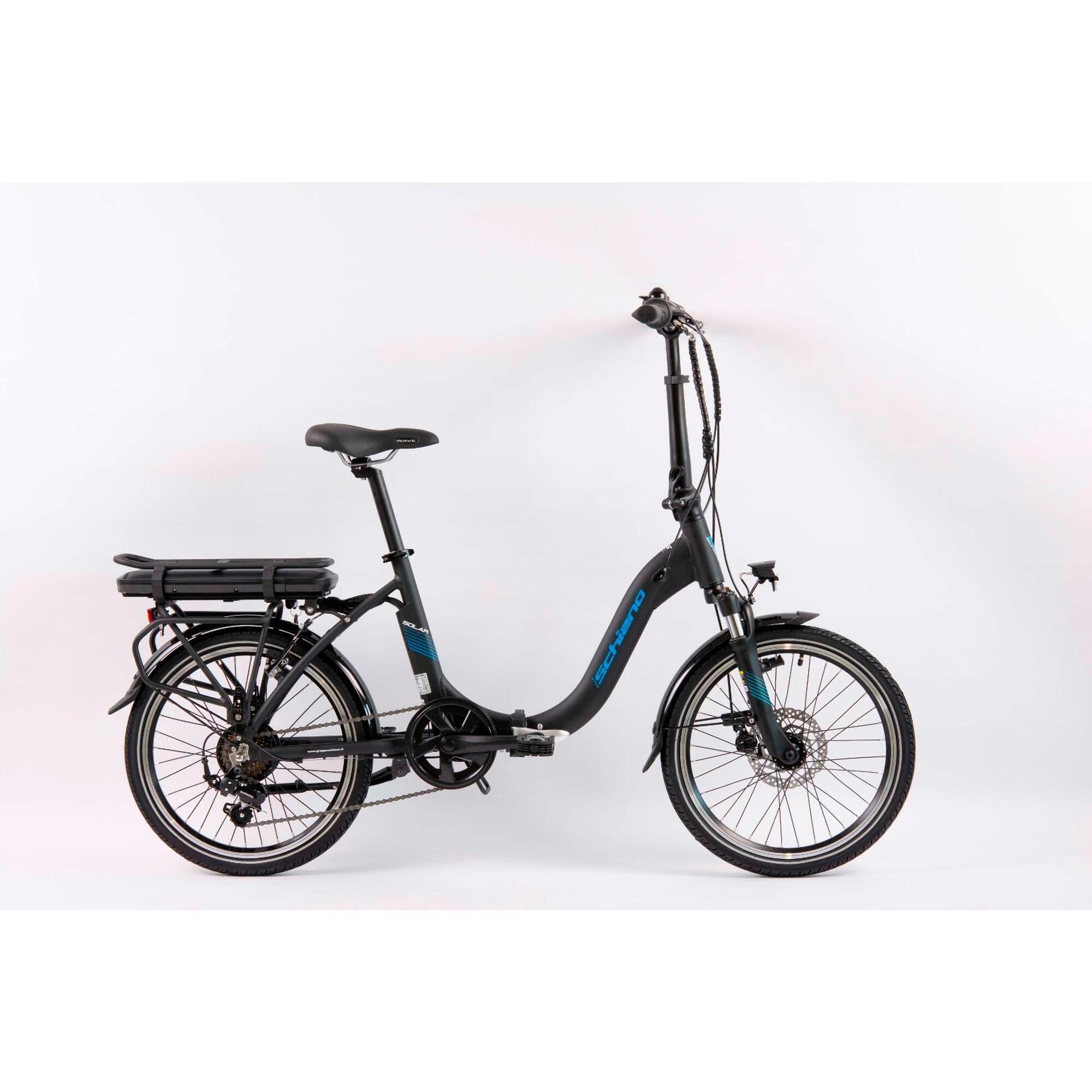 Bicicleta eléctrica dobrável SOLAR, adultos, motor 250W, bateria 10.4Ah