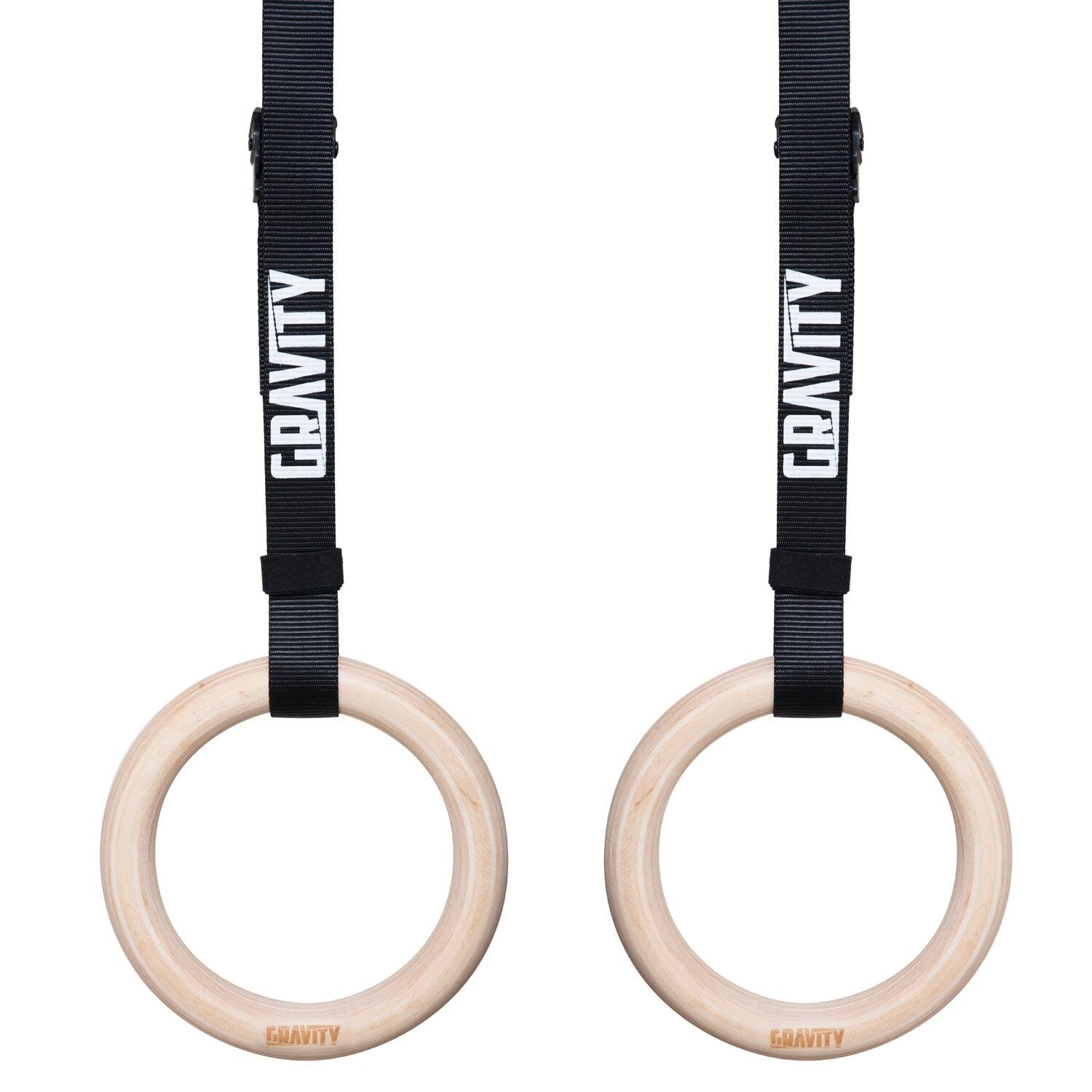 Gravity Fitness Wooden 32mm Gymnastic Rings 1/7