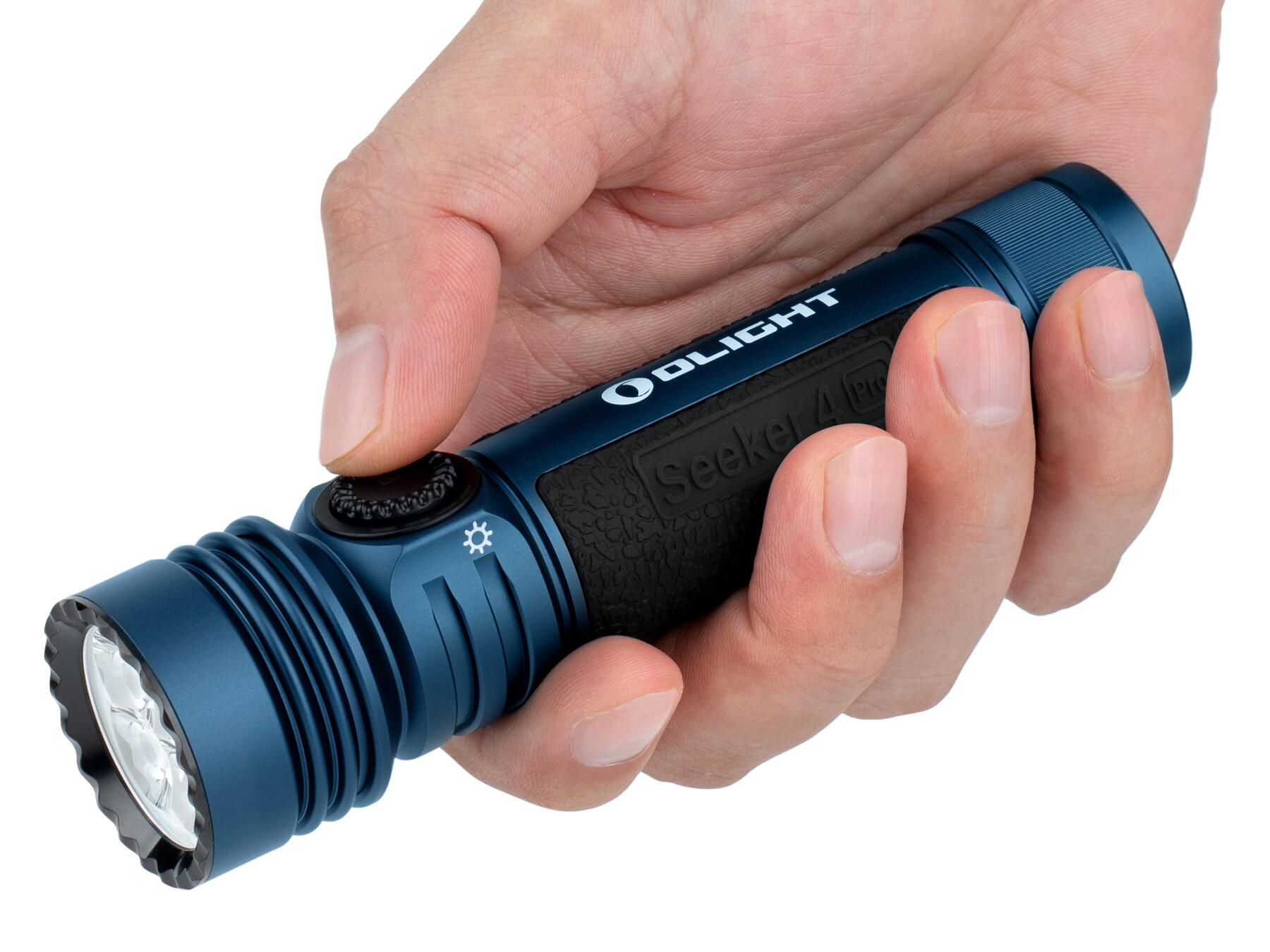 Linterna LED de mano Seeker 4 Pro 4.600 lum Olight Azul Medianoche CW 7/8