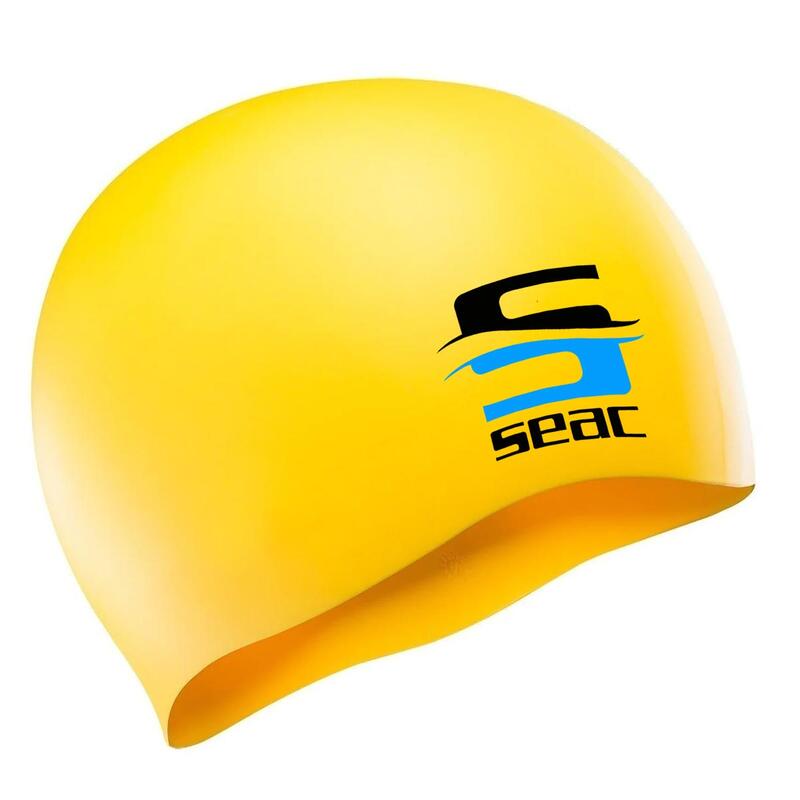 Casca de inot Seac - SILICONE JR, Galben