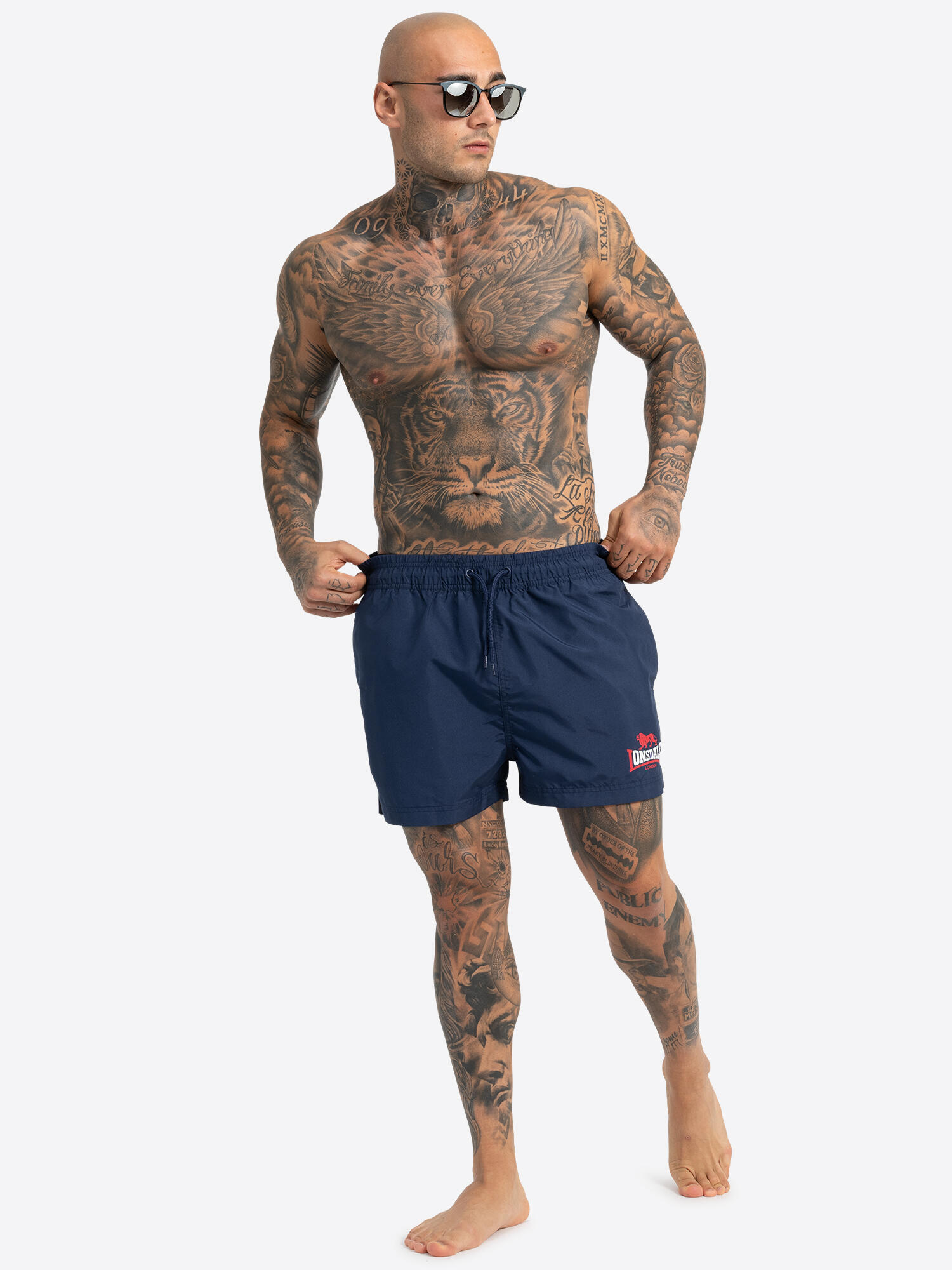 LONSDALE Herren Beachshorts normale Passform KILSTAY 3/6