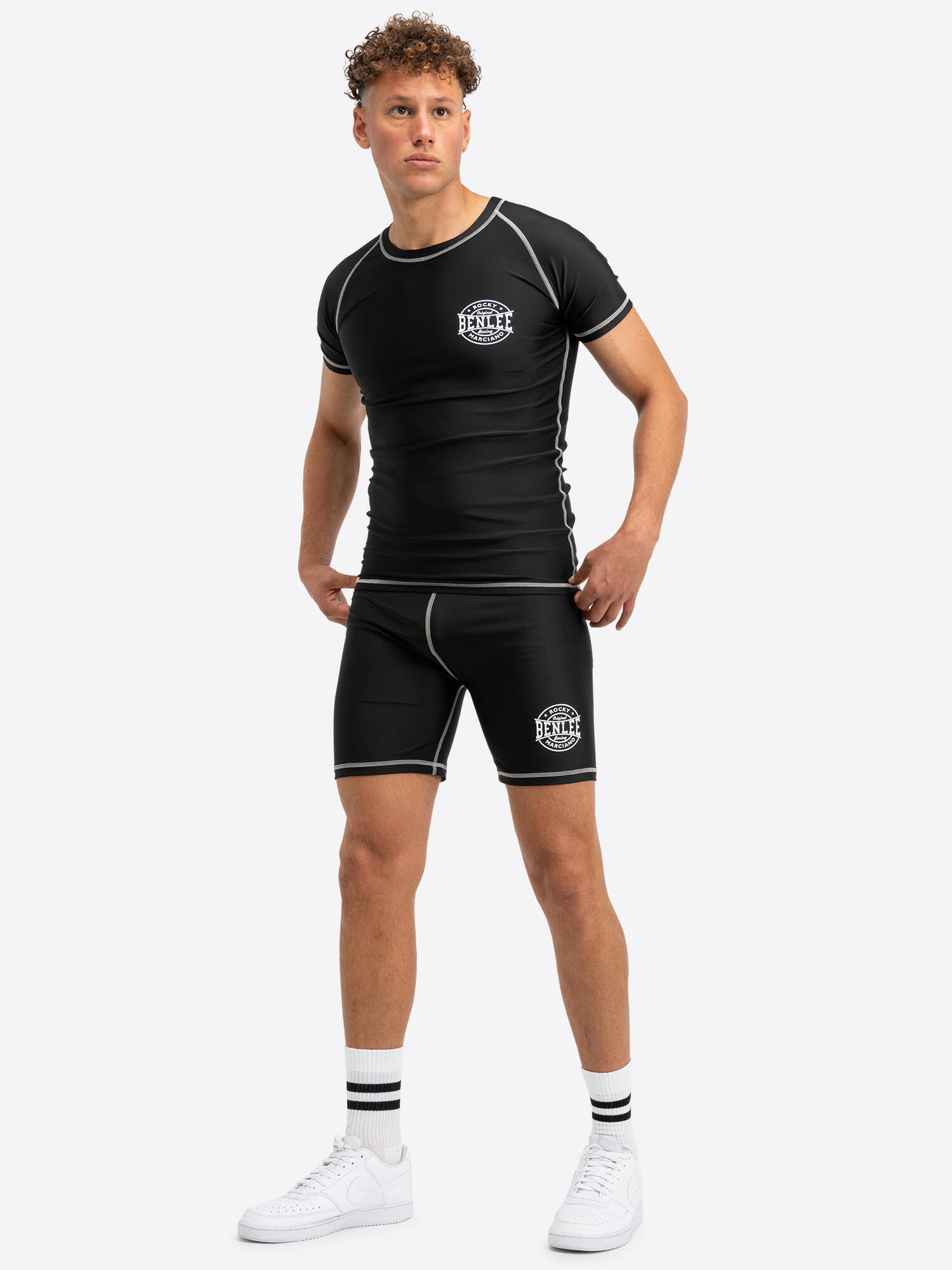 BENLEE Functionele herenshort slim fit SLOPEDOWN 3/6