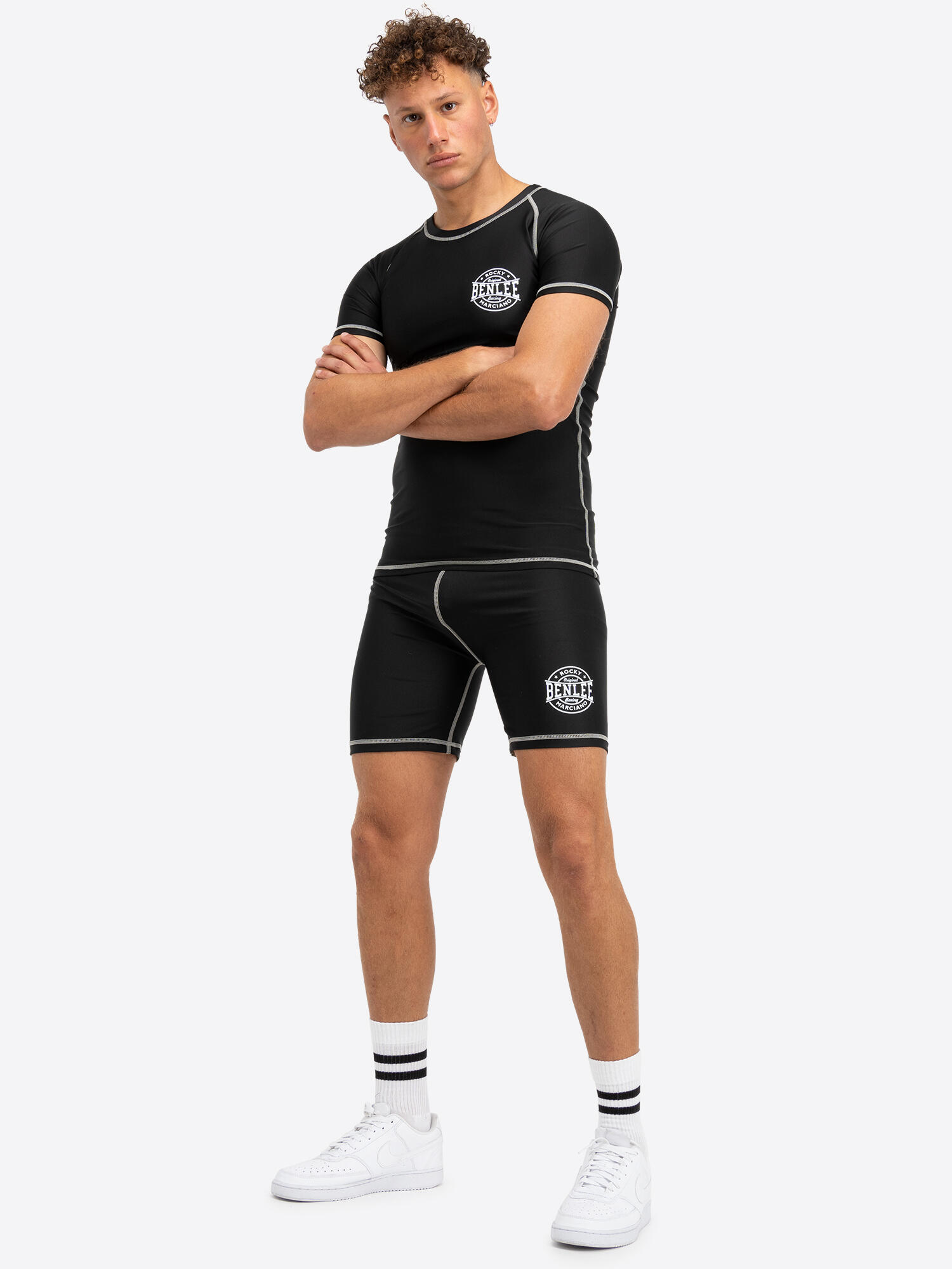 BENLEE Functionele herenshort slim fit SLOPEDOWN 4/6