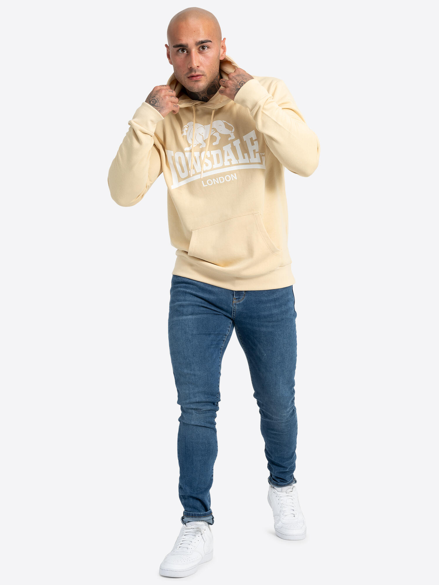 LONSDALE Herren Kapuzensweatshirt normale Passform SHERBORNE 4/6