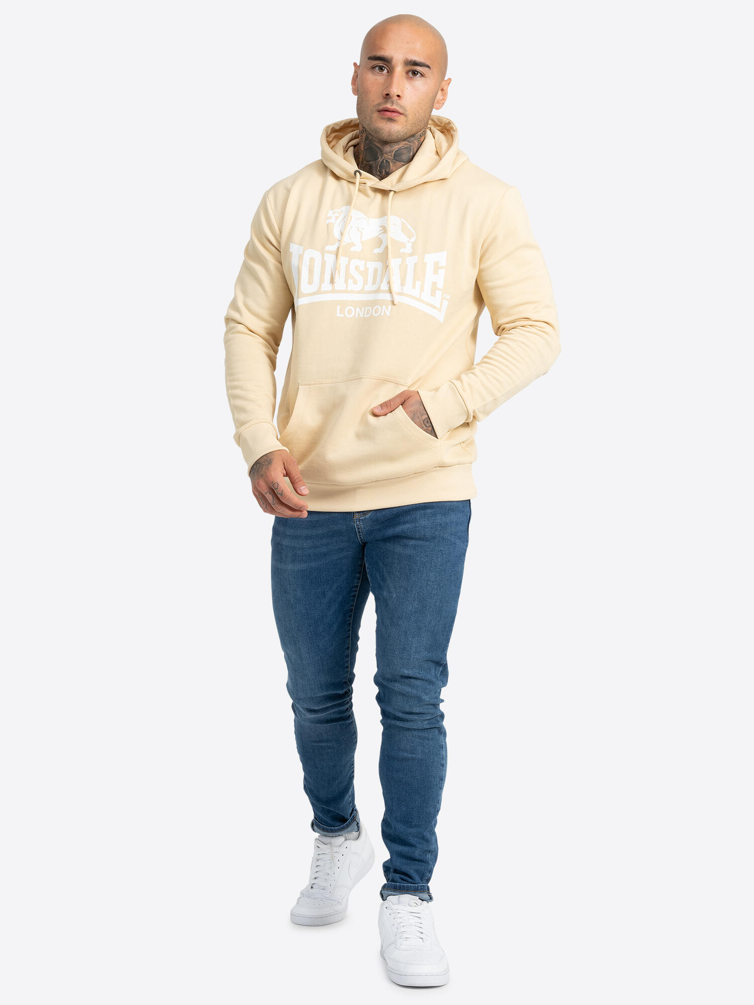 LONSDALE Herren Kapuzensweatshirt normale Passform SHERBORNE 3/6