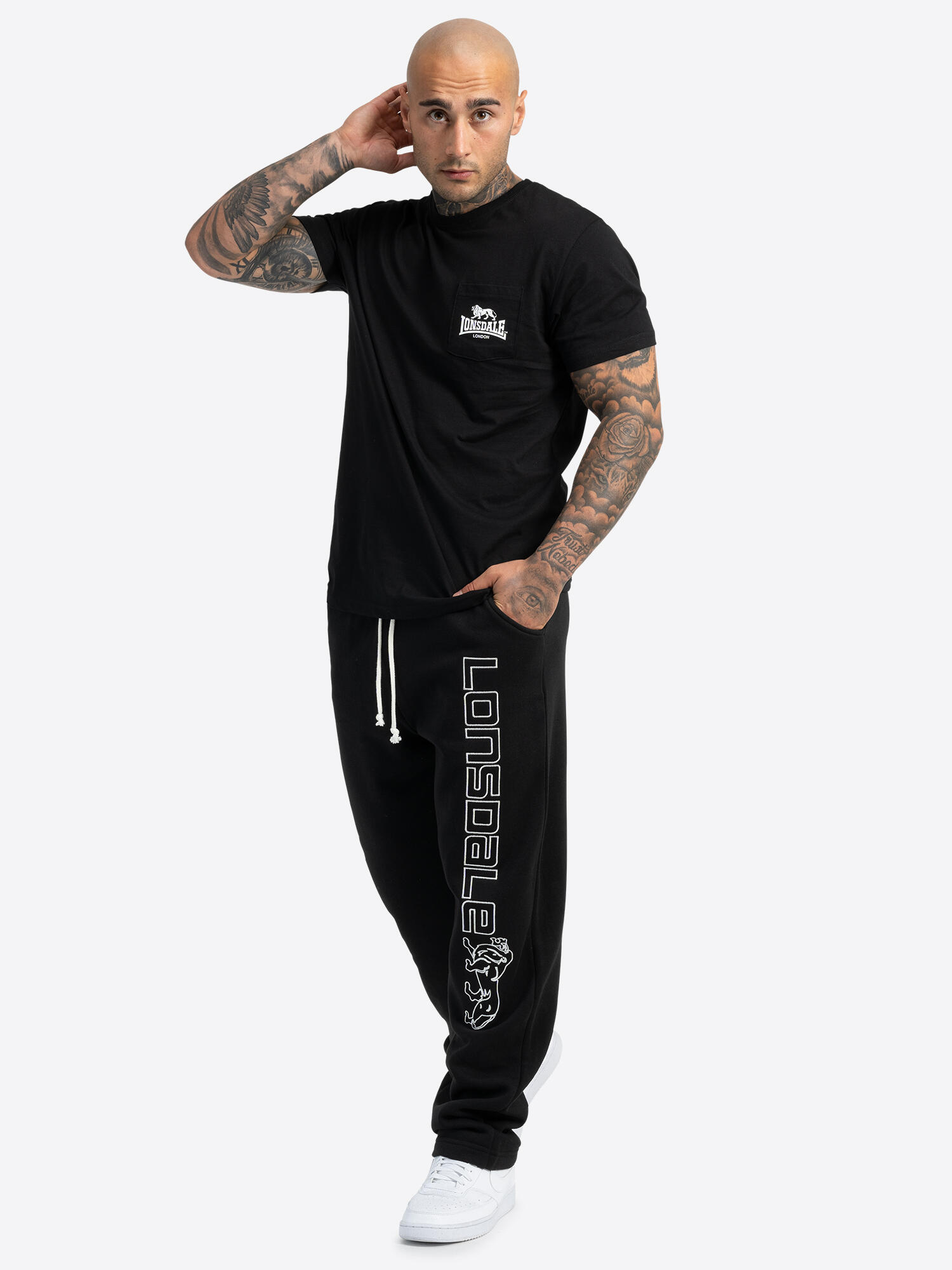 LONSDALE Heren joggingbroek regular fit STONESFIELD 3/6