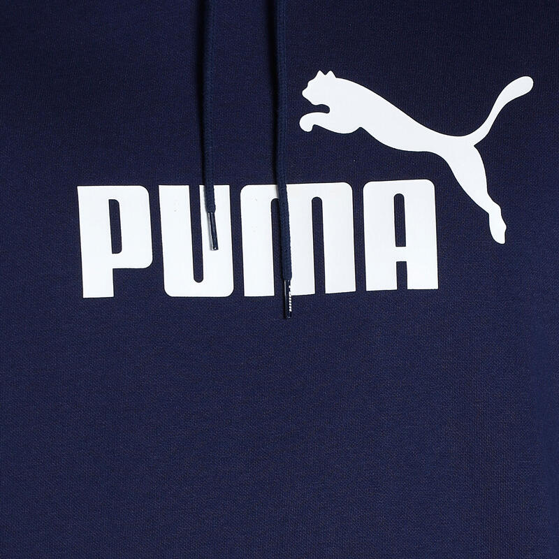 Essentials hoodie met groot logo voor heren PUMA Peacoat Blue