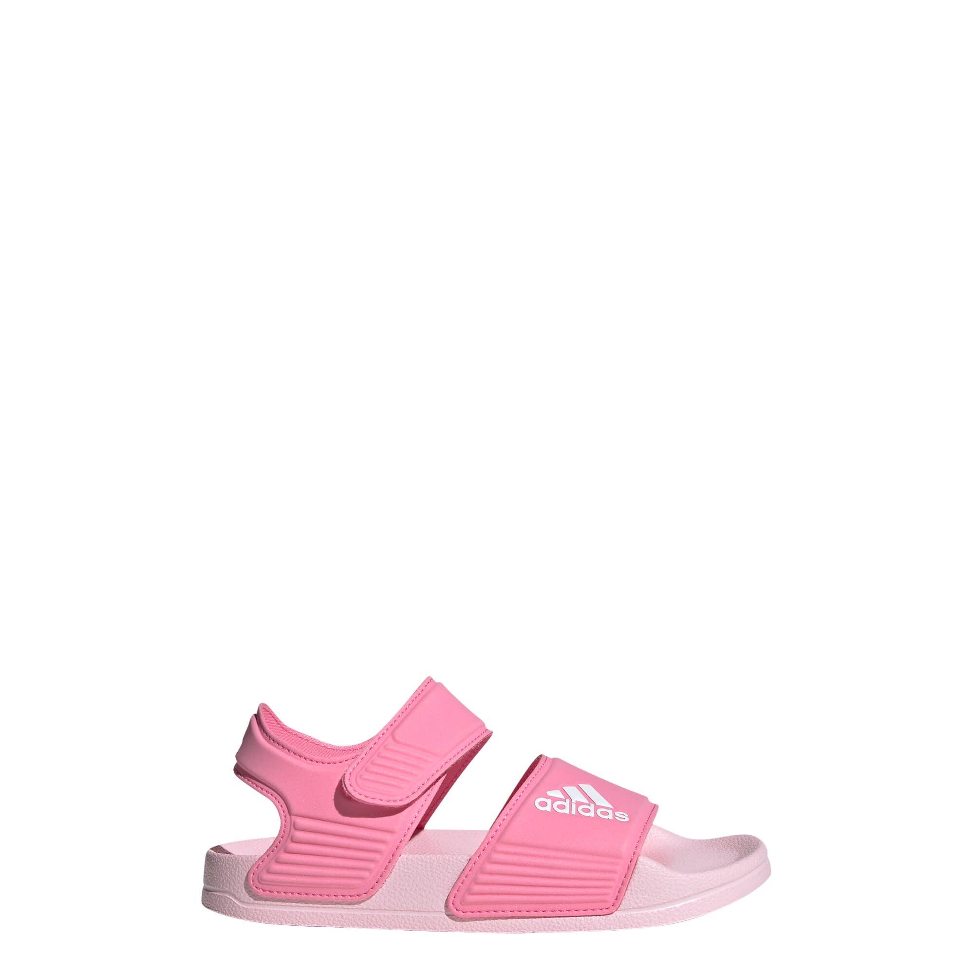 Adidas - Claquette Adilette - Sandales Piscine - Blanc|rose - Decathlon