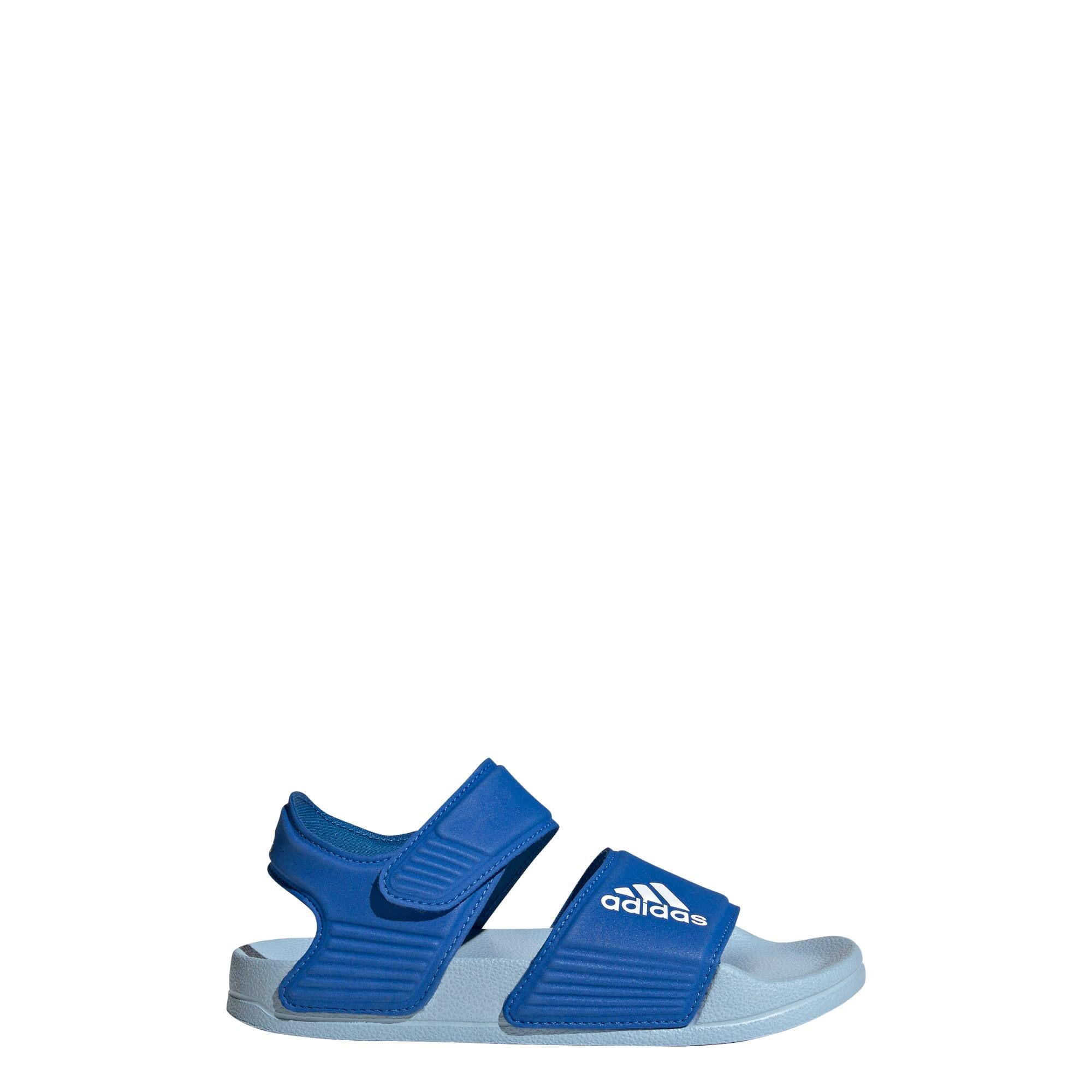 Adidas - Claquette Adilette - Sandales Piscine - Blanc|bleu - 30 - Decathlon
