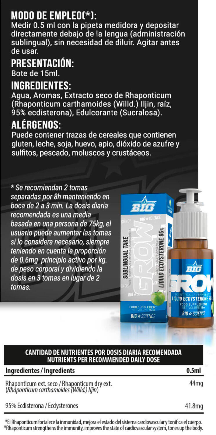 Real grow liquid - 15ml Maçã Verde da BIG 3/4