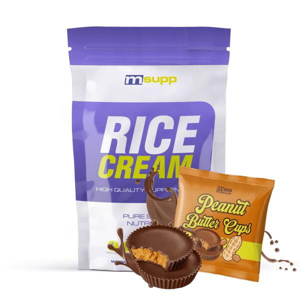 MMSUPPLEMENTS Rice Cream (Creme de Arroz) - 1kg Peanut Butter Cups da MM Supplements