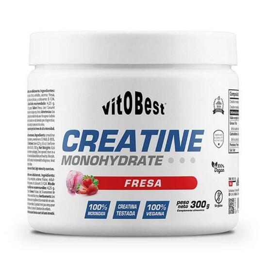 Kreatin Monohydrat - 300 g Erdbeere VitoBest