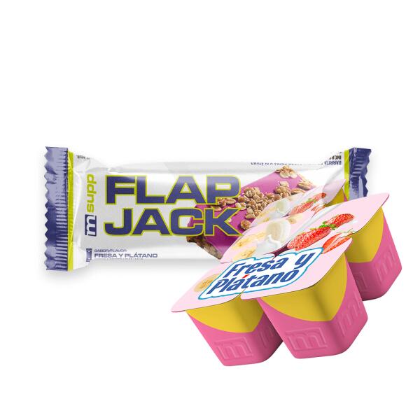 FlapJack (Barrita de Avena Energética) - 80g Fresa Banana MASMUSCULO 2/5