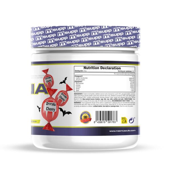 Creatina Monohidrato Clonapure® - 300g Dracula Cherry MASMUSCULO 3/6
