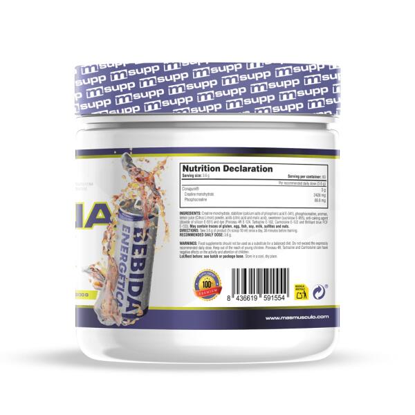 Creatine monohydrate clonapure - 300g Boisson énergique de MASmusculo 3/6