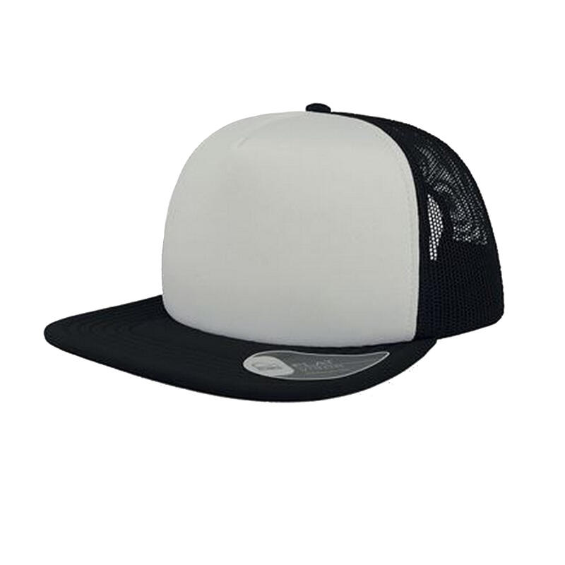 Casquette Trucker SNAP 90S Adulte (Blanc / Noir)