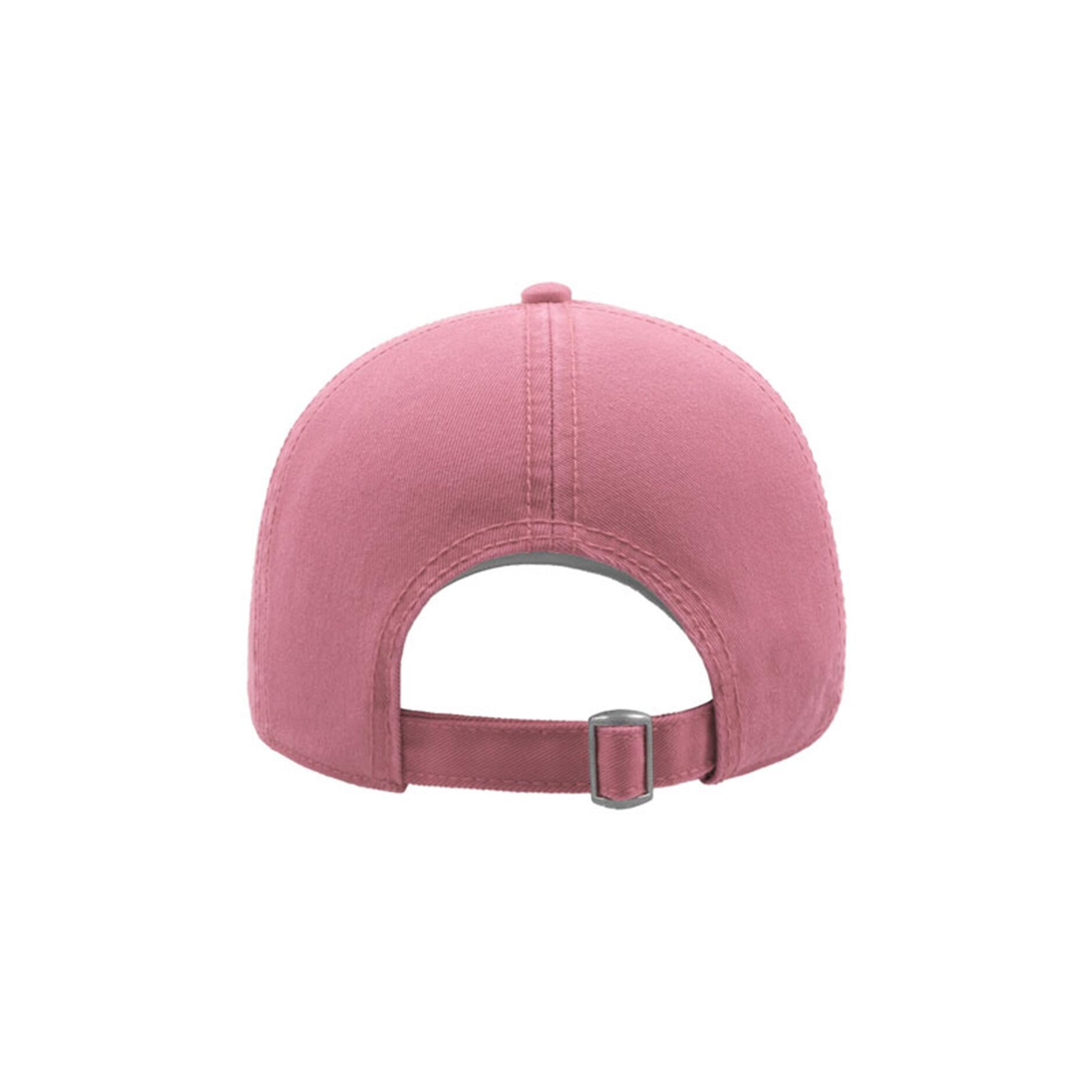 Action 6 Panel Chino Baseball Cap (Pack of 2) (Pink) 2/5