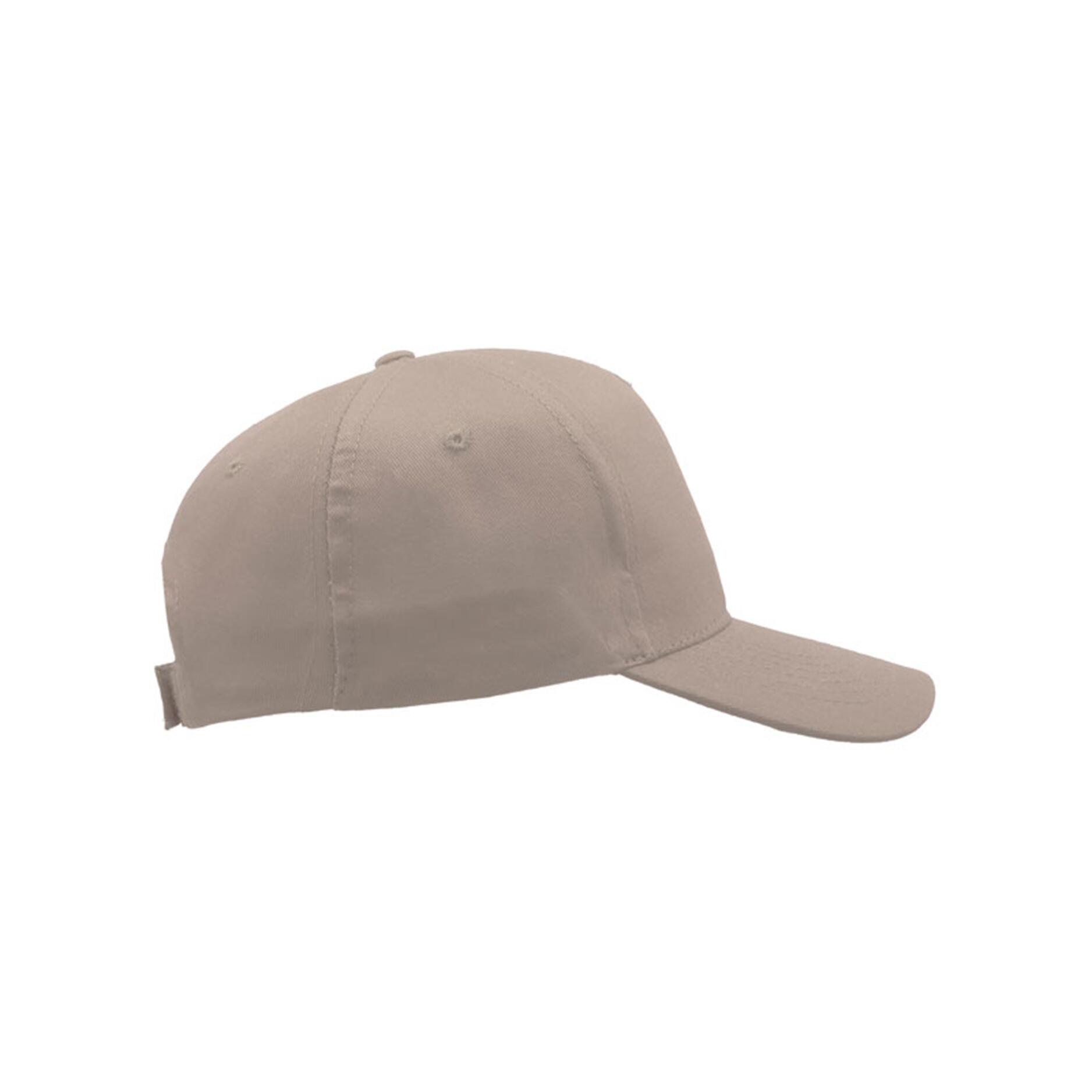 Baseballkappe mit 5 Paneelen (2 StückPackung) Damen und Herren Hellgrau 3/5