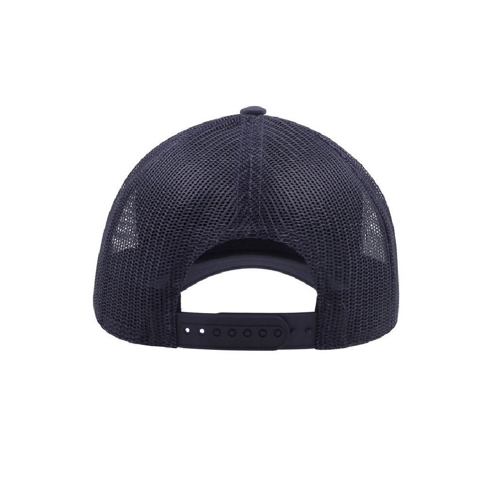 Rapper Jersey Mid Visor Trucker Cap (Navy) 2/3