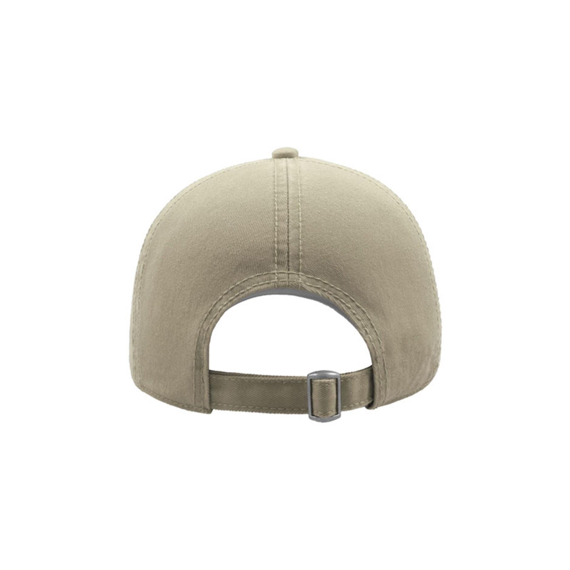 Action 6 Panel Chino Baseball Cap (Pack of 2) (Stone) 2/5