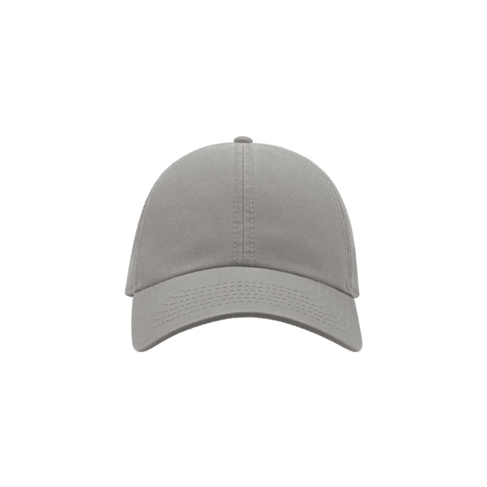 ATLANTIS Action 6 Panel Chino Baseball Cap (Pack of 2) (Grey)