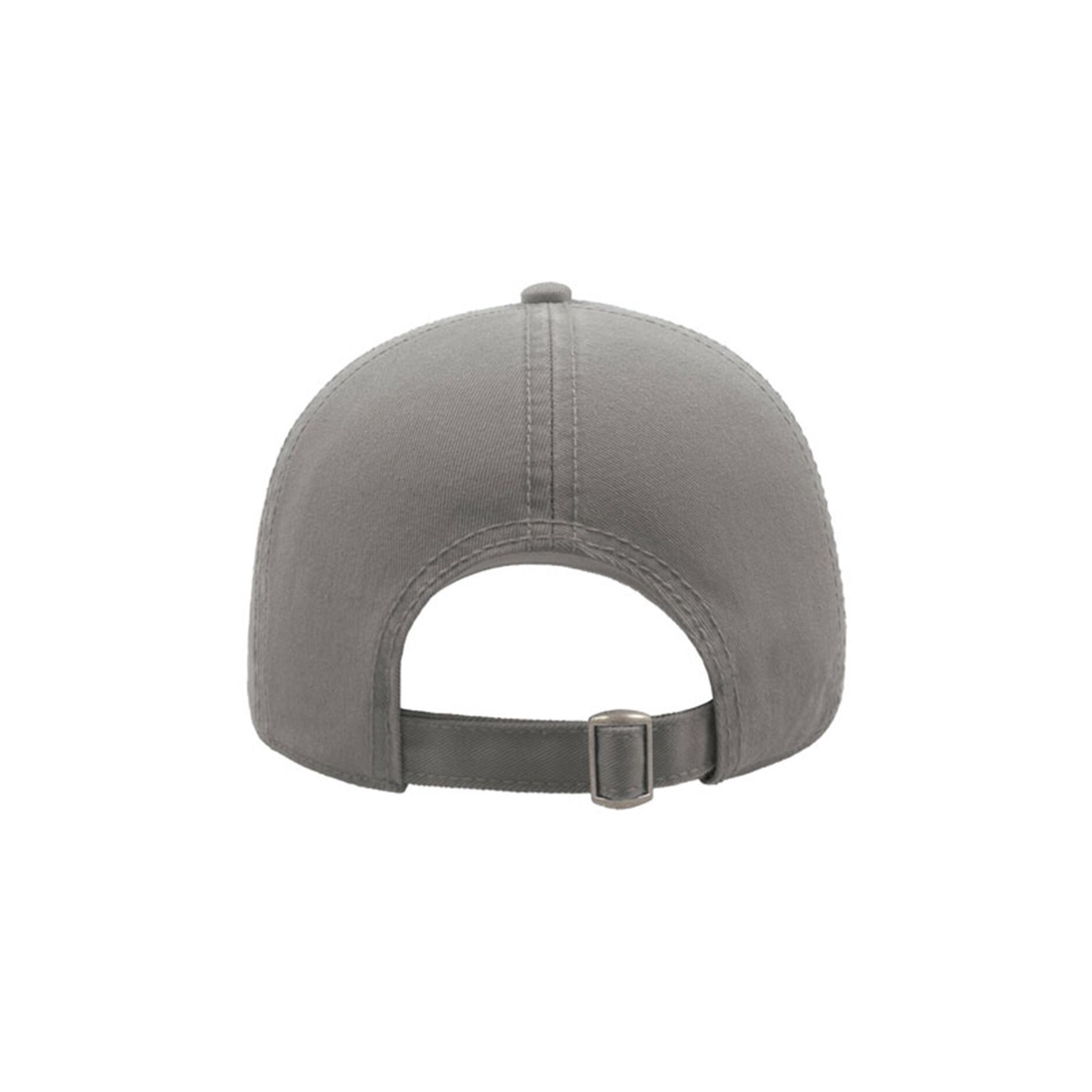 Action 6 Panel Chino Baseball Cap (Pack of 2) (Grey) 2/5