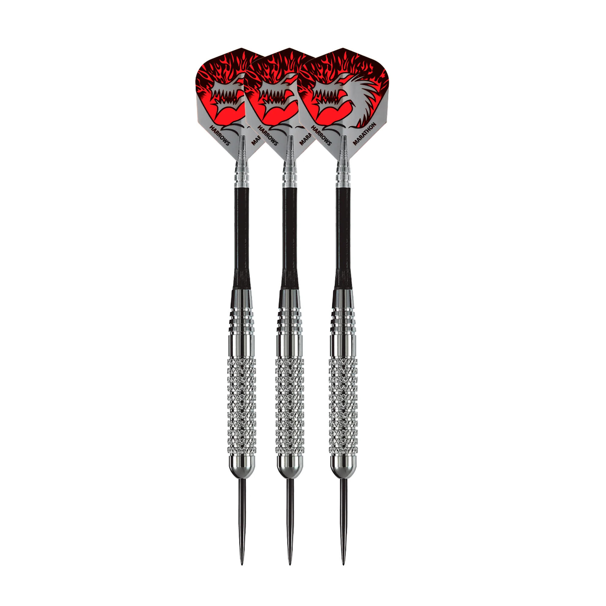 HARROWS Silver Arrows Darts (Silver/Black/Red)
