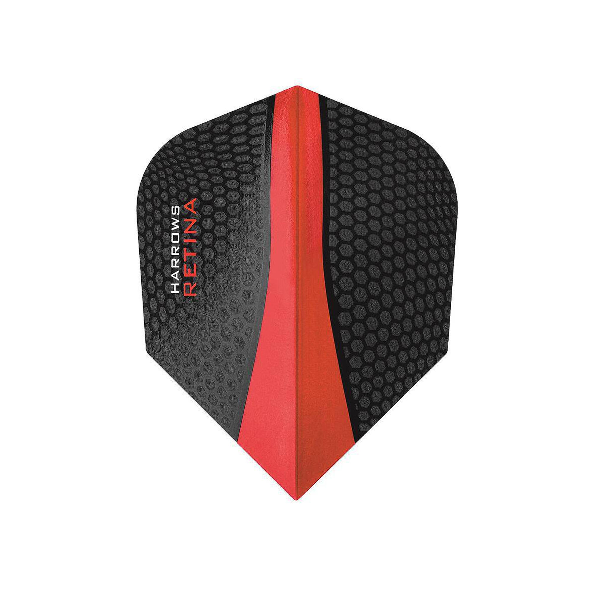 HARROWS Dimplex Retina Dart Flights (Black/Red)