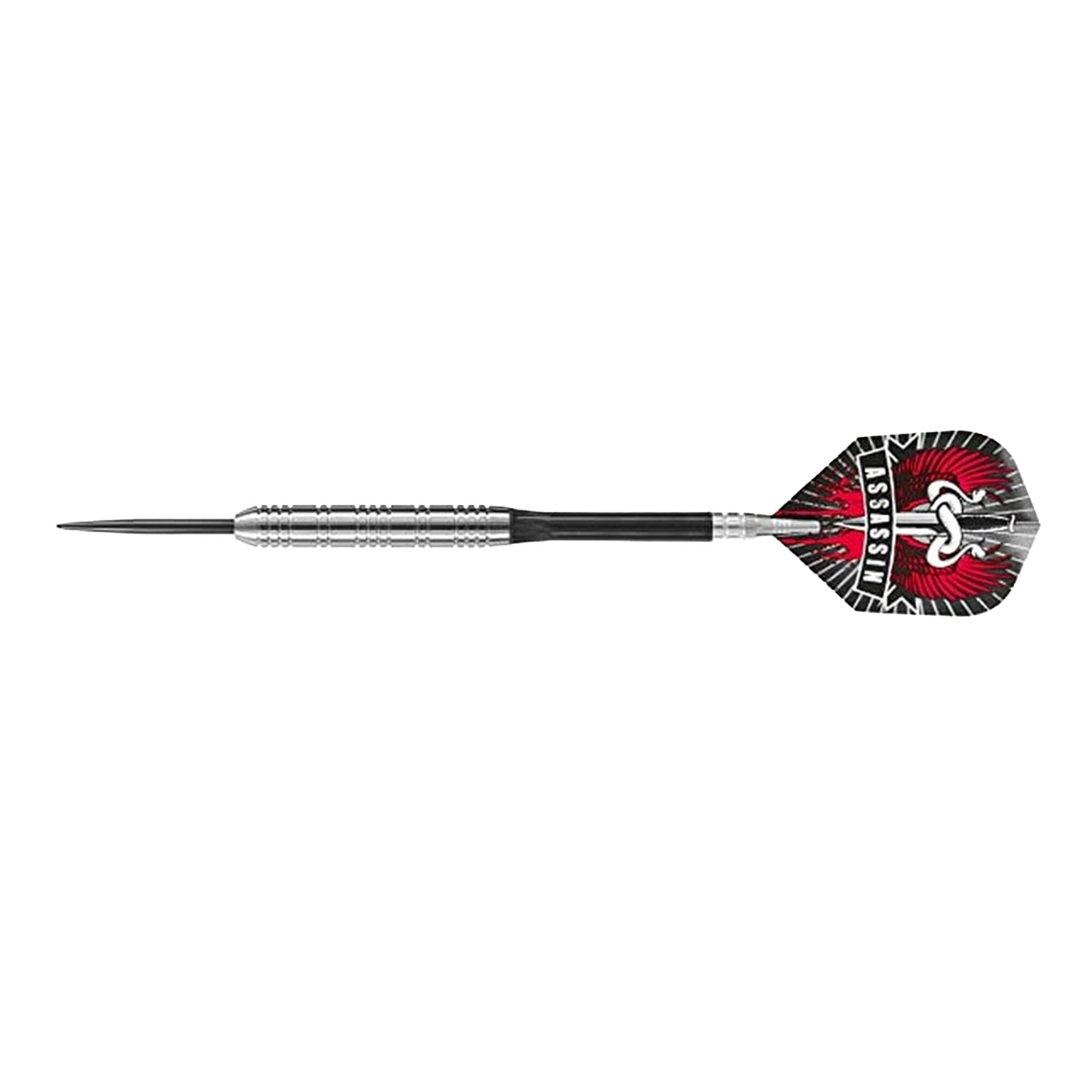 HARROWS Assassin Tungsten Darts (Pack of 3) (Silver/Black)