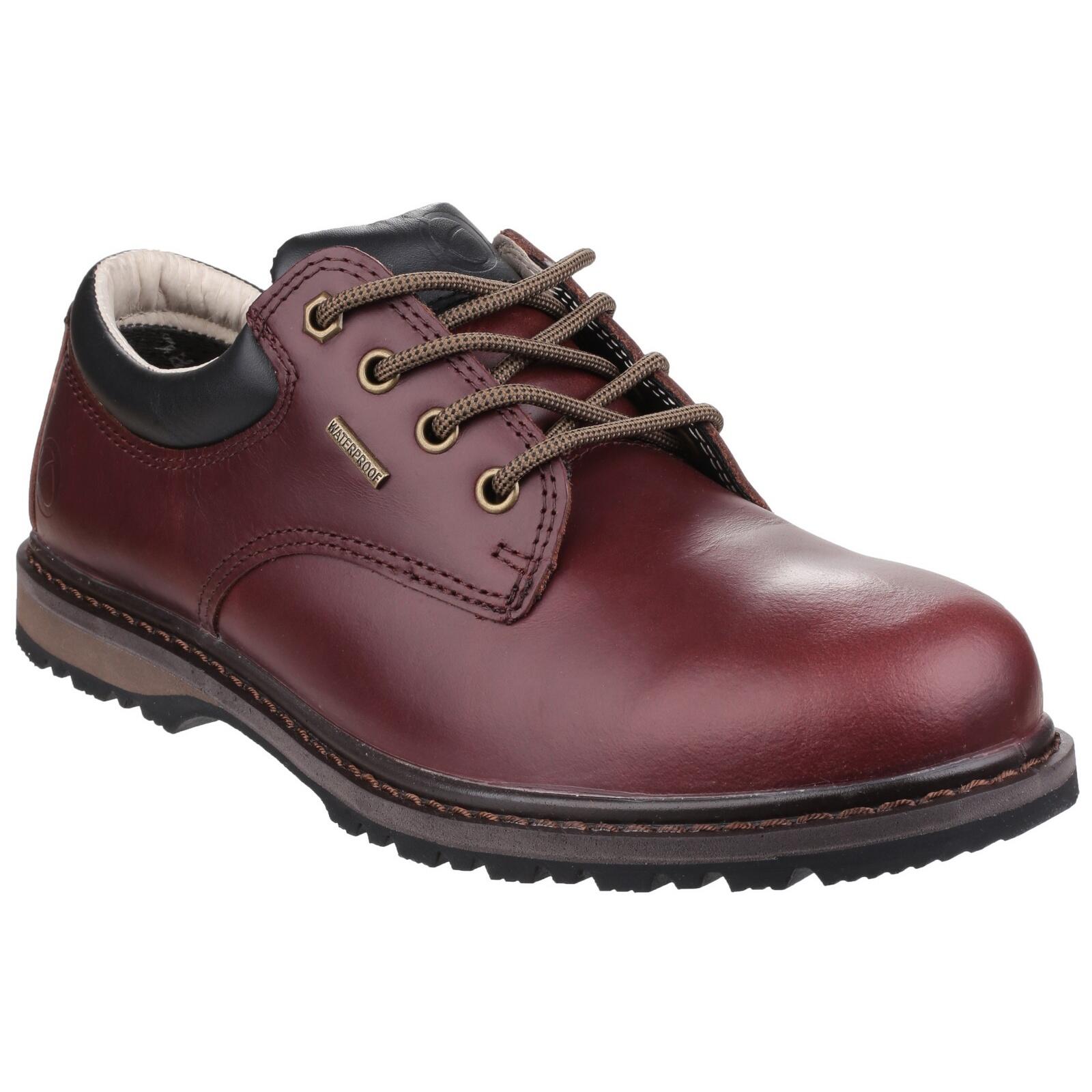 COTSWOLD Mens Stonesfield Lace Up Waterproof Hiking Shoes (Chestnut Brown)