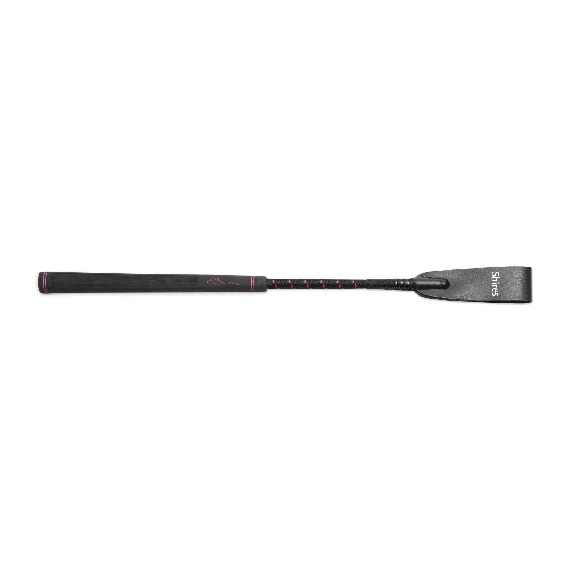 Topaz Leather Horse Jumping Whip (Raspberry) 1/3