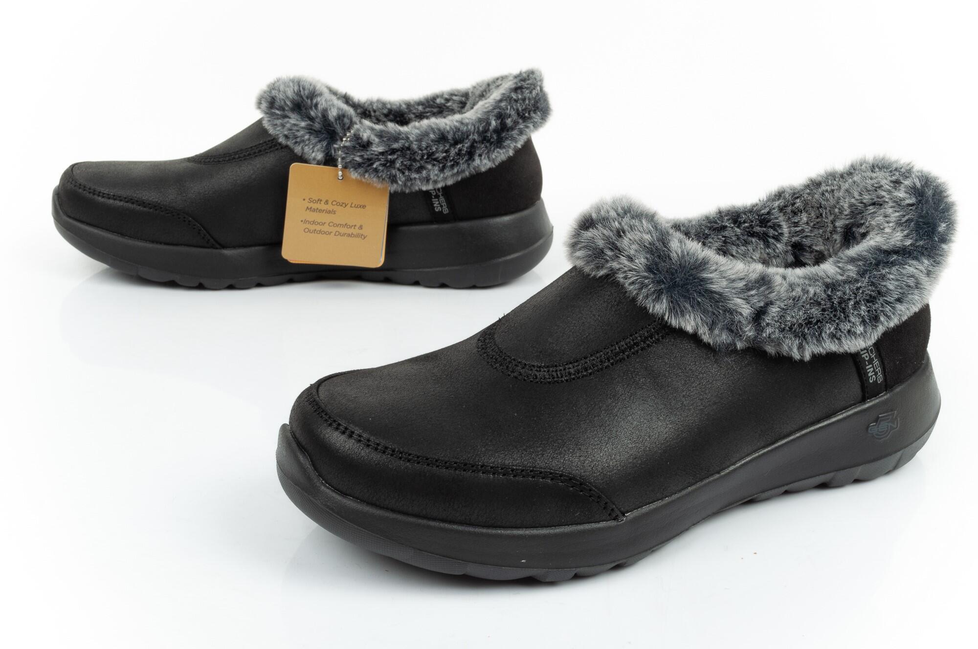 Chaussures d'hiver Skechers ON-THE [175490/BKGY] SLIP-INS 5/7