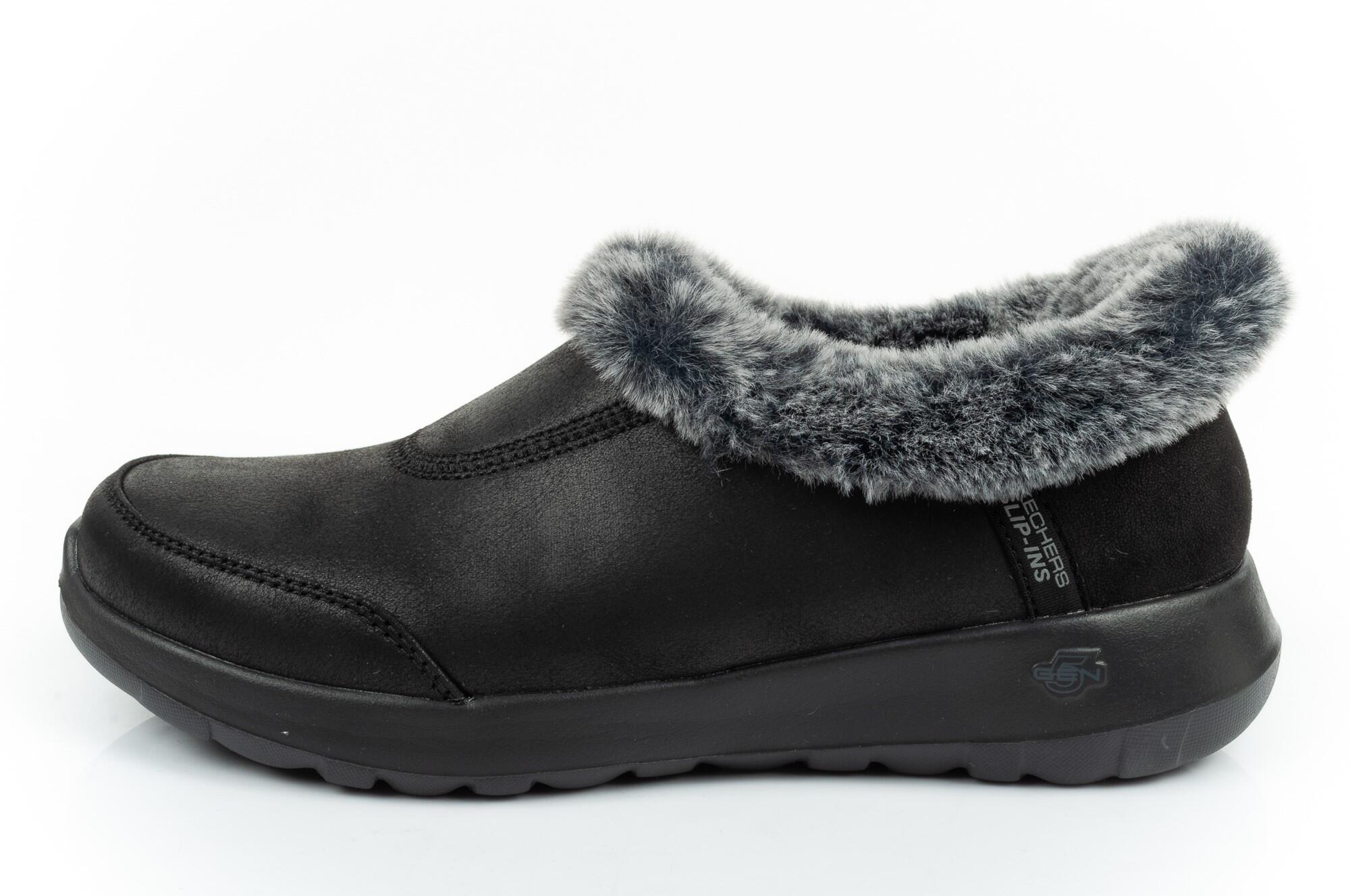 Chaussures d'hiver Skechers ON-THE [175490/BKGY] SLIP-INS 2/7
