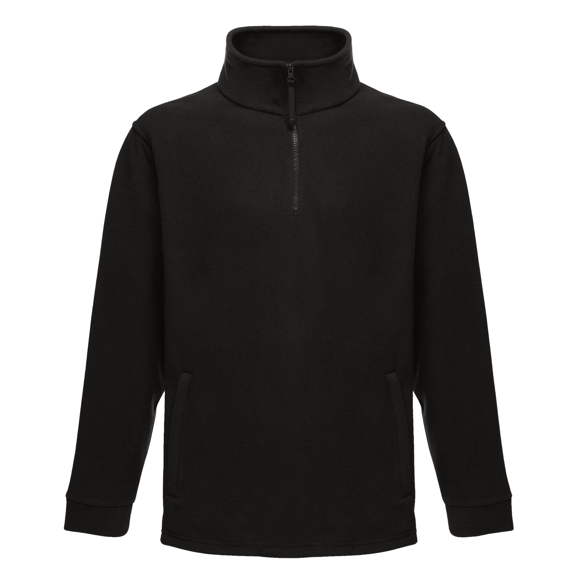 REGATTA Thor Overhead Half Zip AntiPill Fleece Top (170 GSM) (Black)
