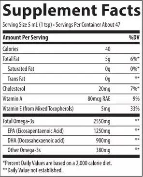 Trace Minerals Adult Liquid Omega-3 Narancs ízben 118ml 3/5