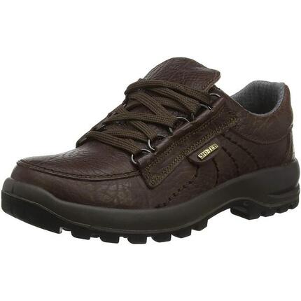 HerrenDamen Unisex Wanderschuhe "Kielder", Narbiges Leder Damen und Herren Braun