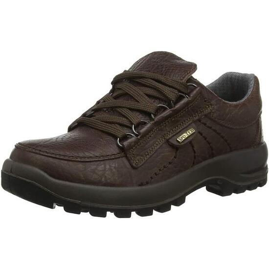 HerrenDamen Unisex Wanderschuhe "Kielder", Narbiges Leder Damen und Herren Braun