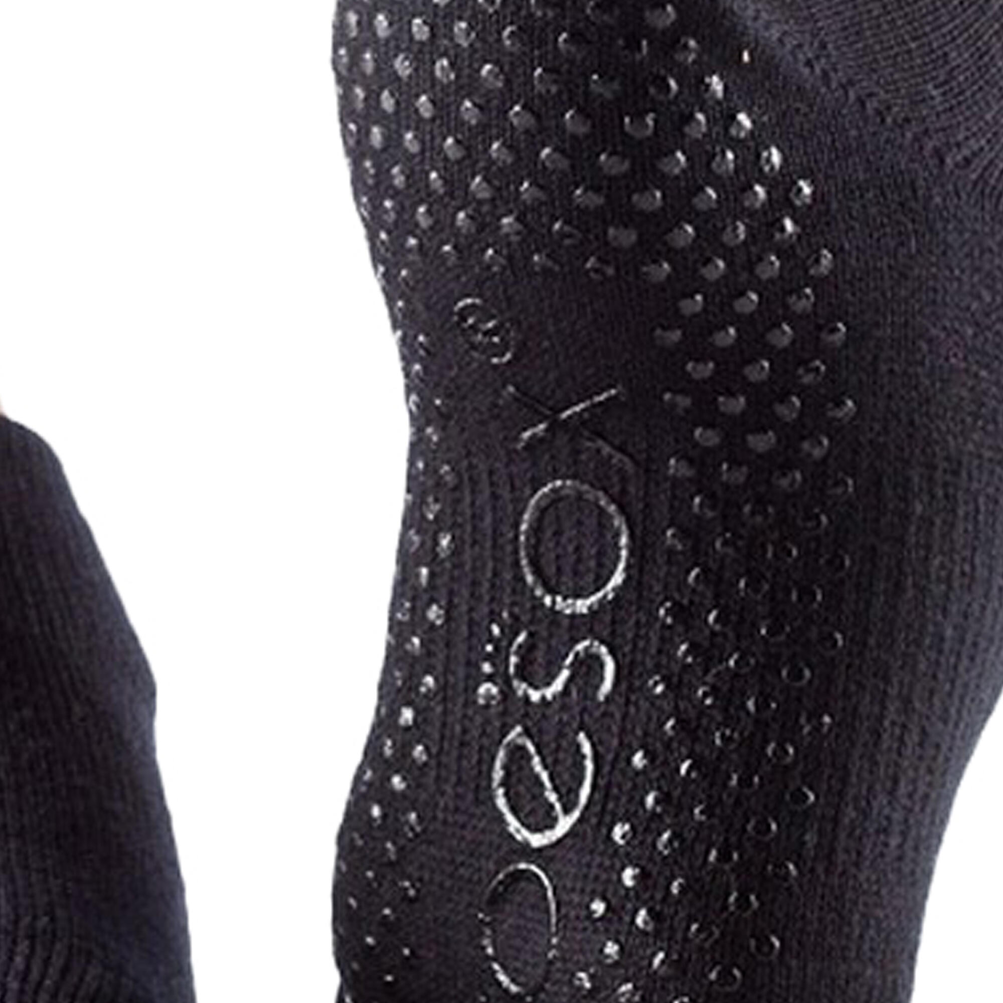 Womens/Ladies Half Toe Socks (Black) 2/3