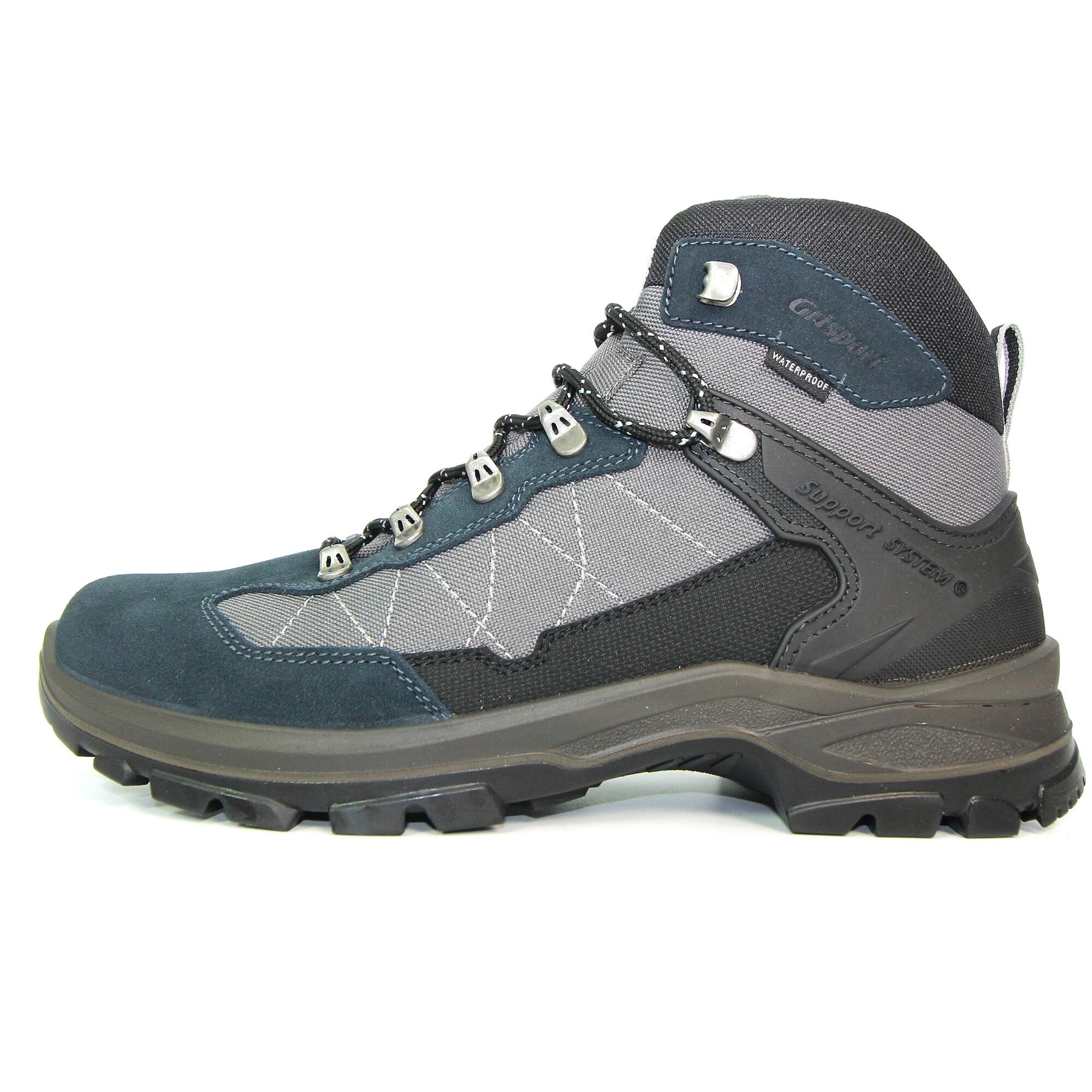 Bottines De Marche EXCALIBUR Homme (Bleu / Gris) 3/4