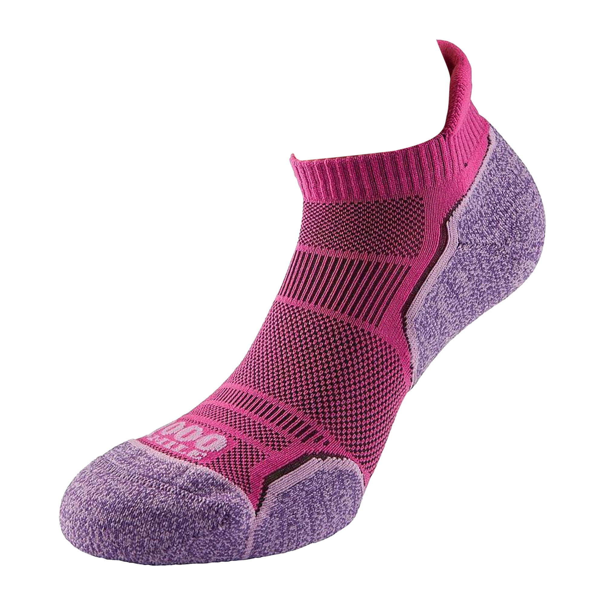 1000 MILE Womens/Ladies Run Socks (Pack of 2) (Pink/Lavender)