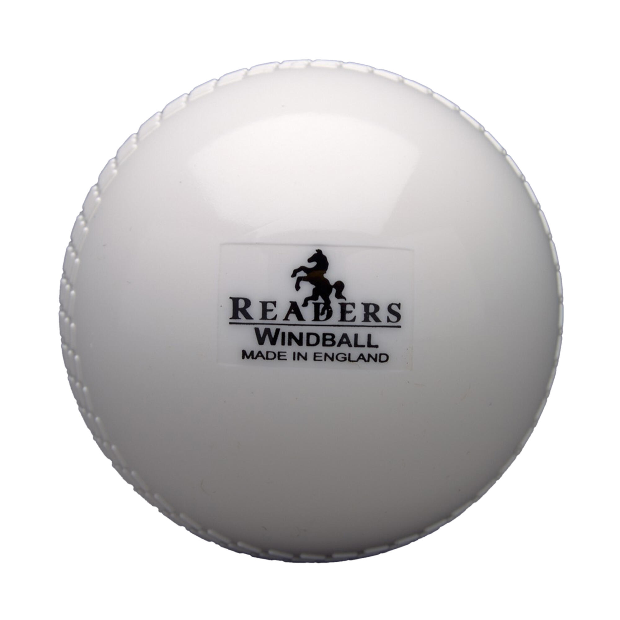 READERS Childrens/Kids Windball Cricket Ball (White)