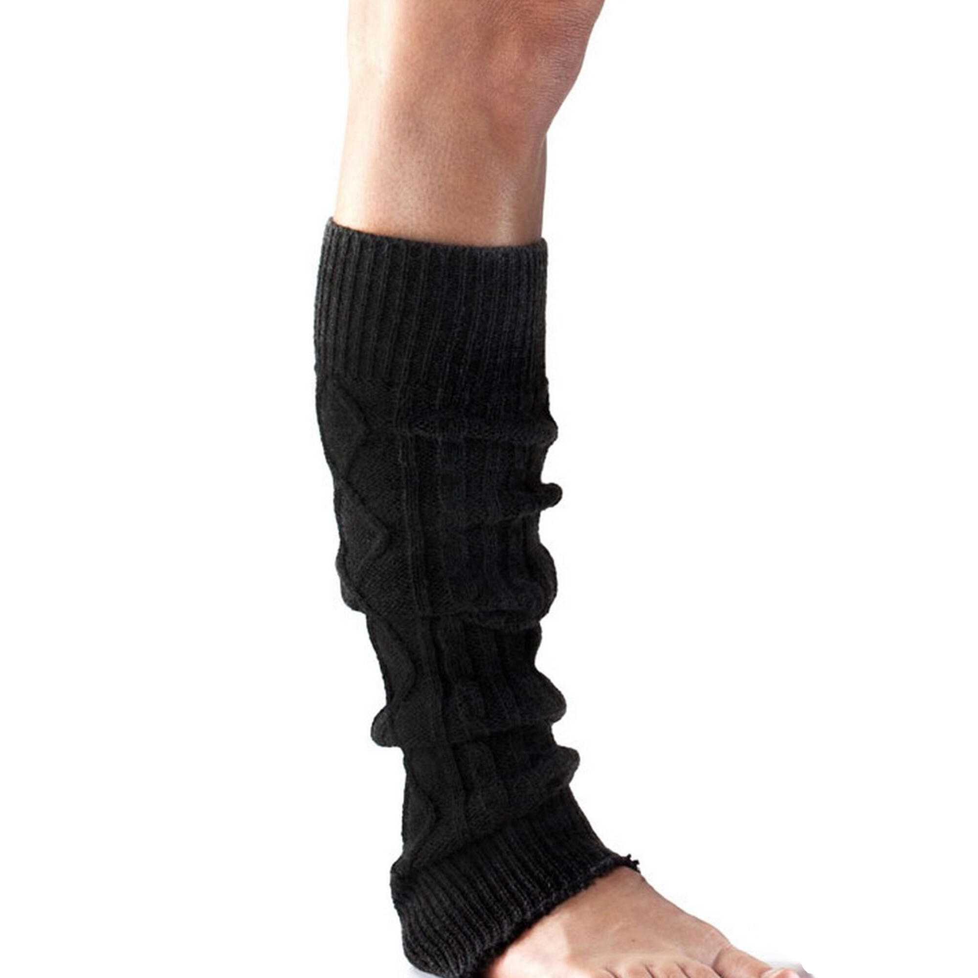Womens/Ladies Dance Leg Warmers (Black) 2/3