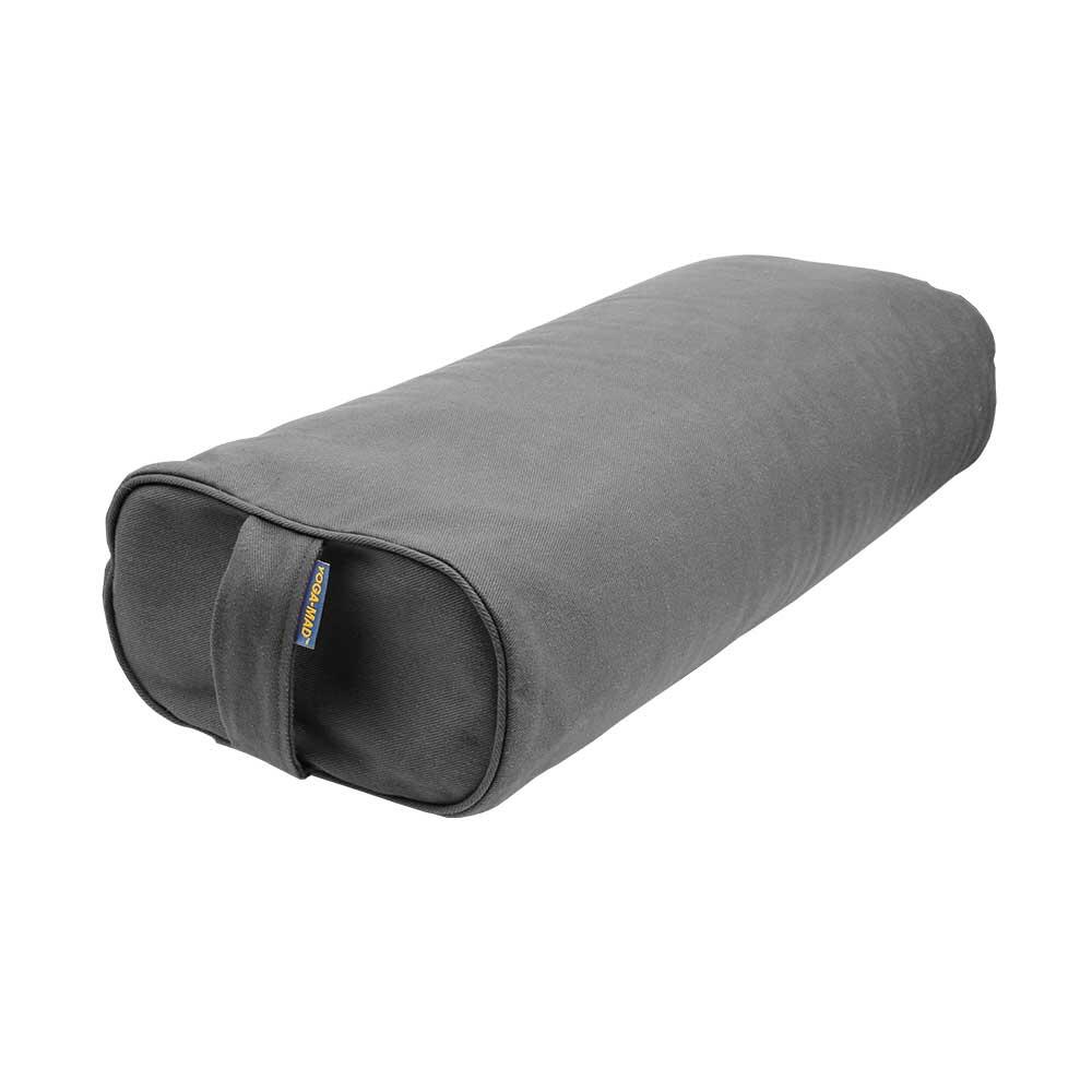 Rectangular Buckwheat Yoga Bolster (Grey) 1/3