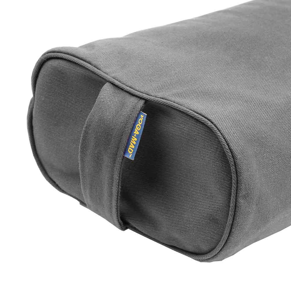 Rectangular Buckwheat Yoga Bolster (Grey) 3/3